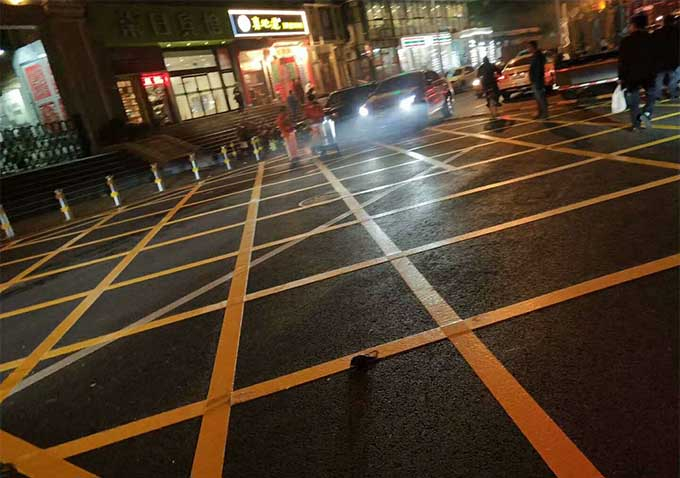 哈尔滨消防网格线划线施工
