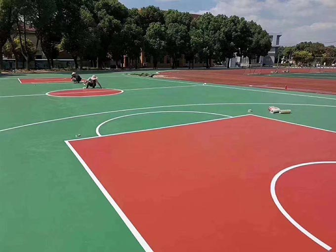 哈尔滨学校道路划线 比赛场地划线
