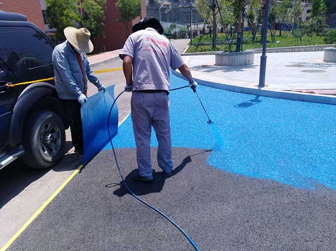 哈尔滨路面沥青改色翻新 防滑路面