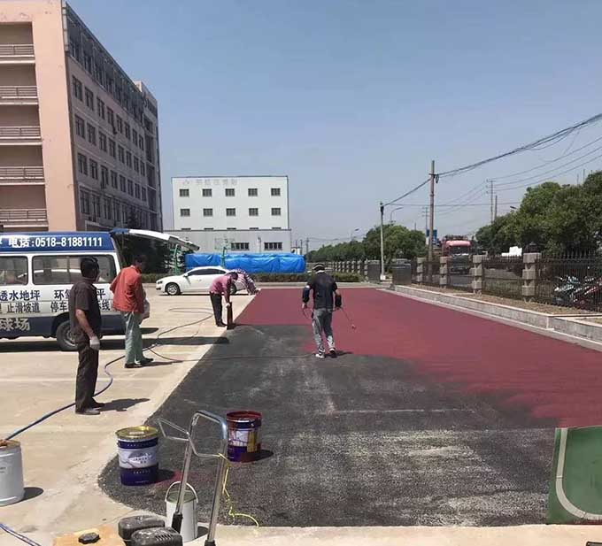 哈尔滨彩色路面 地面改色施工厂家