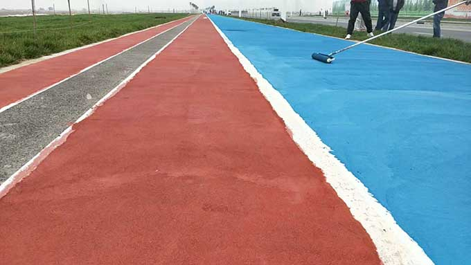 哈尔滨风景区游览地沥青路面改色翻新变色施工