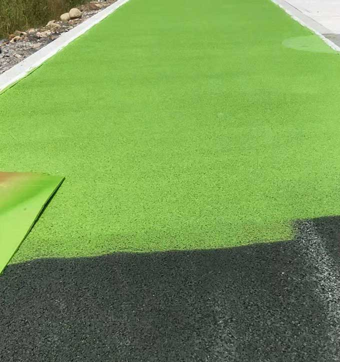 哈尔滨彩色道路改色施工