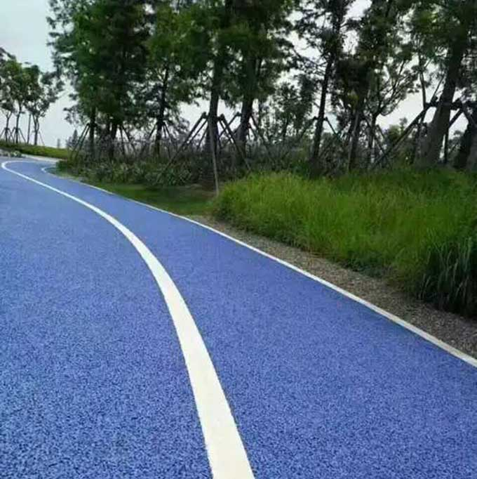 哈尔滨沥青路面改色 公园步道地面改色翻新