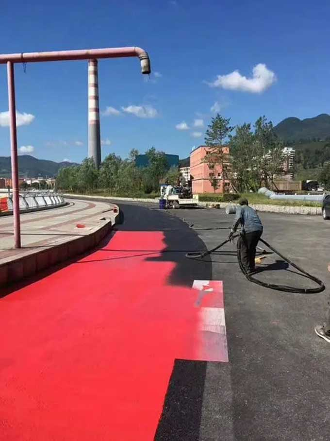混凝土路面沥青改色施工