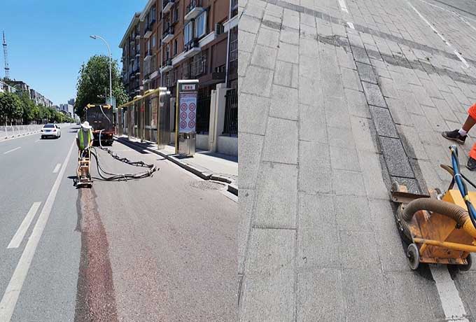 哈尔滨清除马路旧标线