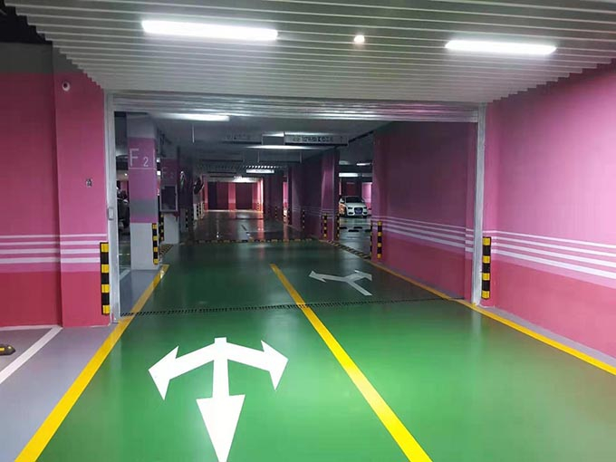 哈尔滨生活小区划线地库车位