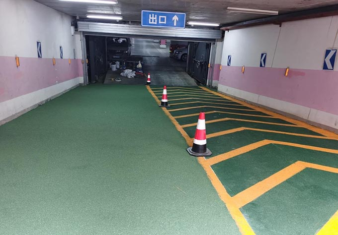 哈尔滨坡道划线 地下车库划线